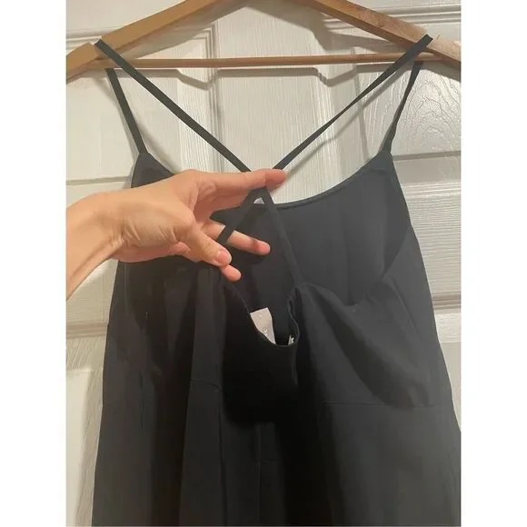 Everlane Women's Black Scoop Neck Sleeveless Fit and Flare Midi Dress Size 4 - Picture 5 of 8